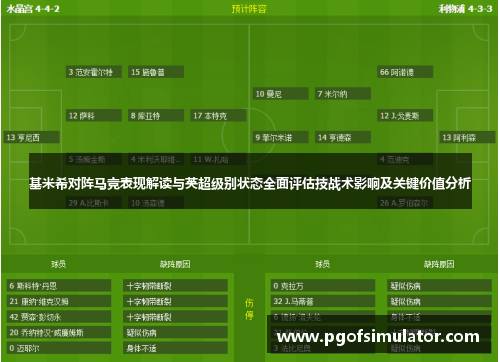 基米希对阵马竞表现解读与英超级别状态全面评估技战术影响及关键价值分析 基米希对阵马竞表现解读与英超级别状态全面评估技战术影响及关键价值分析